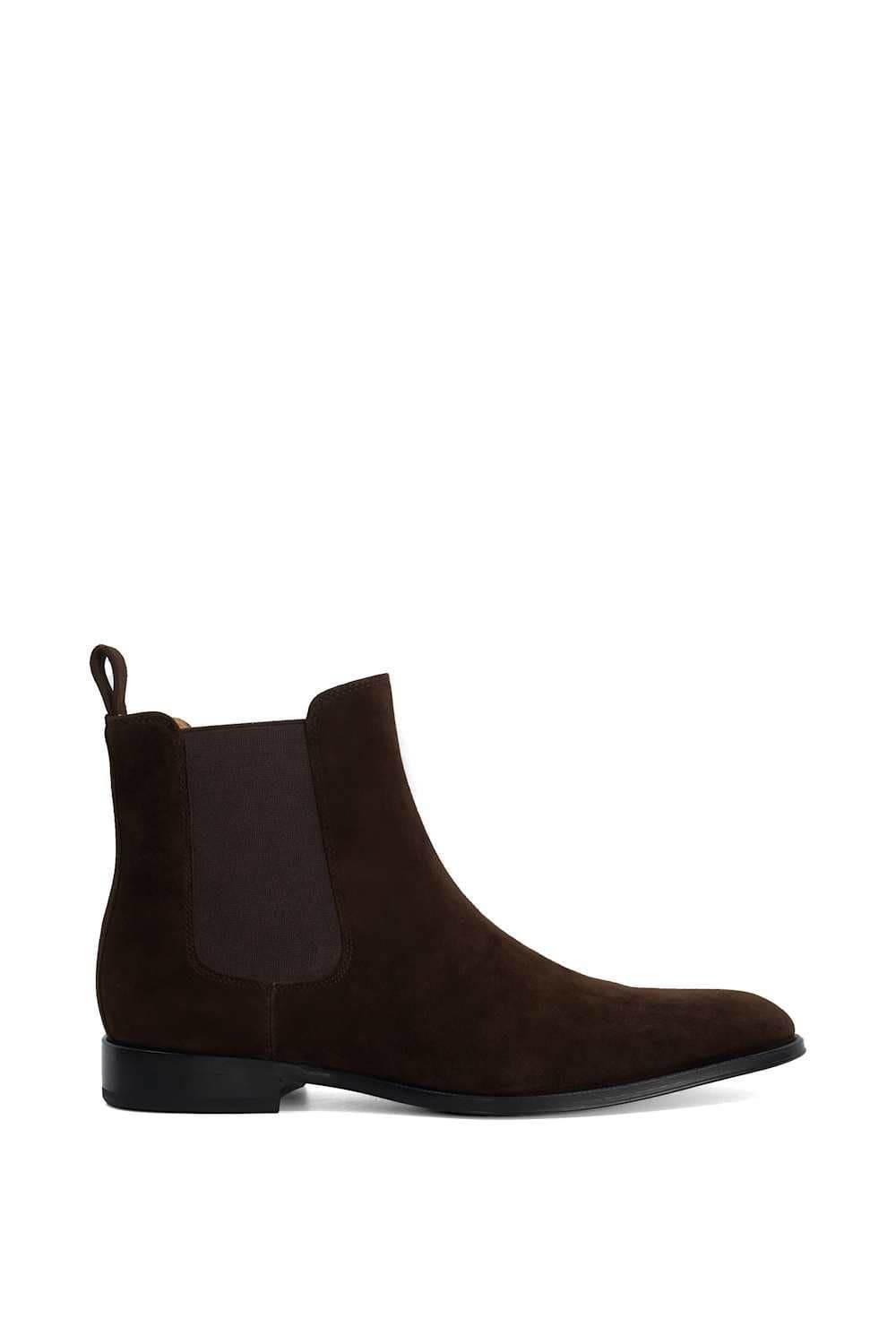 Dune London Dune London Men's 'Manson' Suede Chelsea Boots in Brown