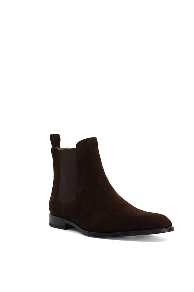 Dune London Dune London Men's 'Manson' Suede Chelsea Boots in Brown - 2