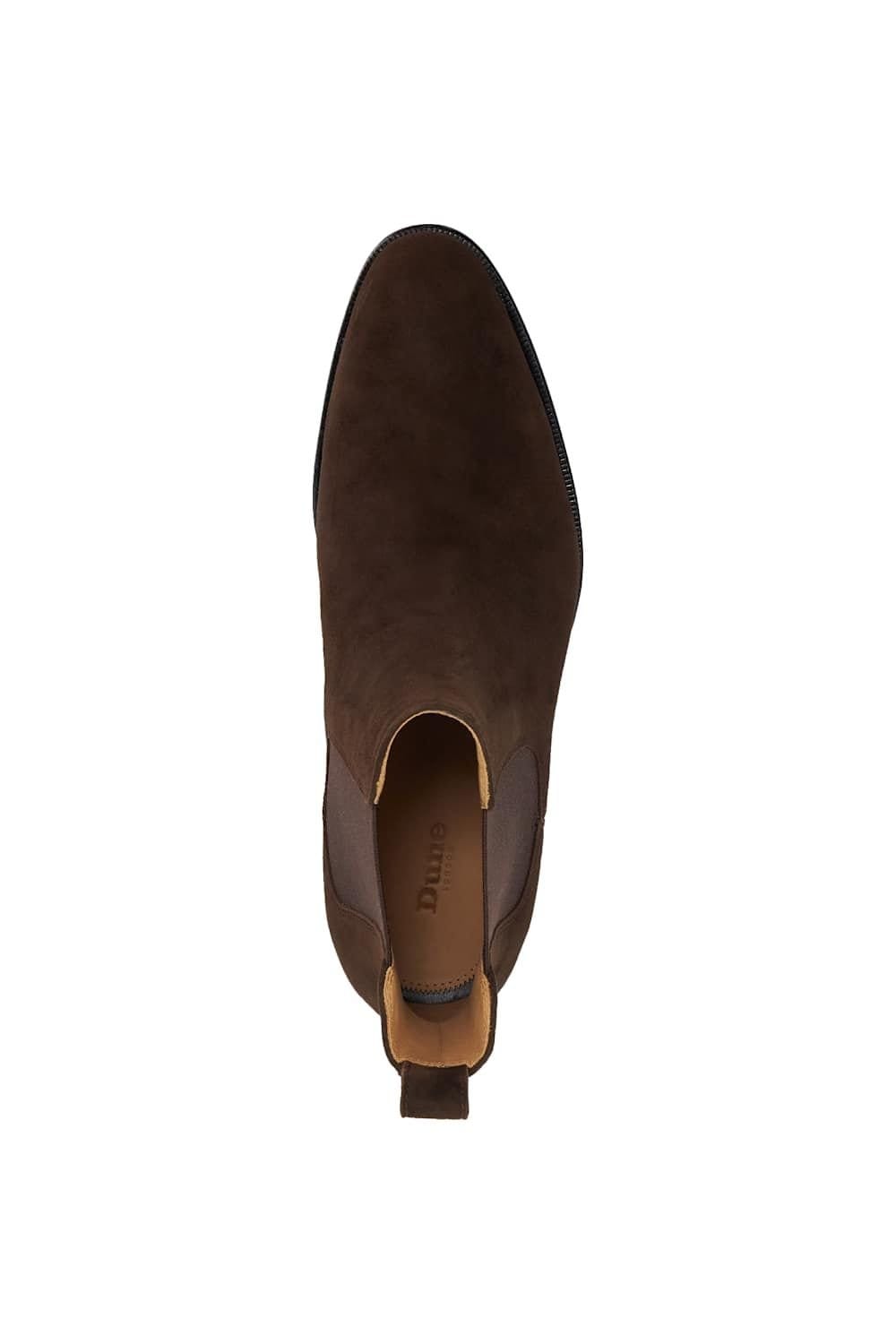 Dune London Dune London Men's 'Manson' Suede Chelsea Boots in Brown - 4