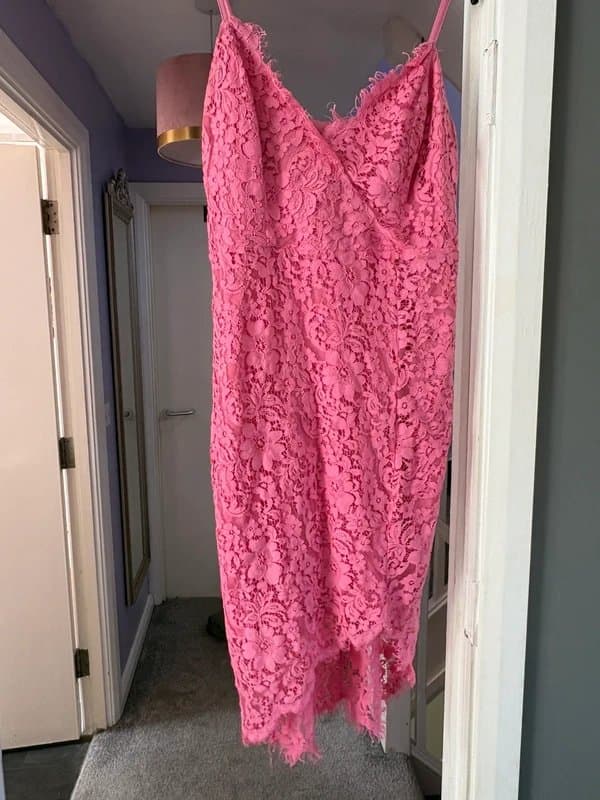 New Look Pink Lacey dress