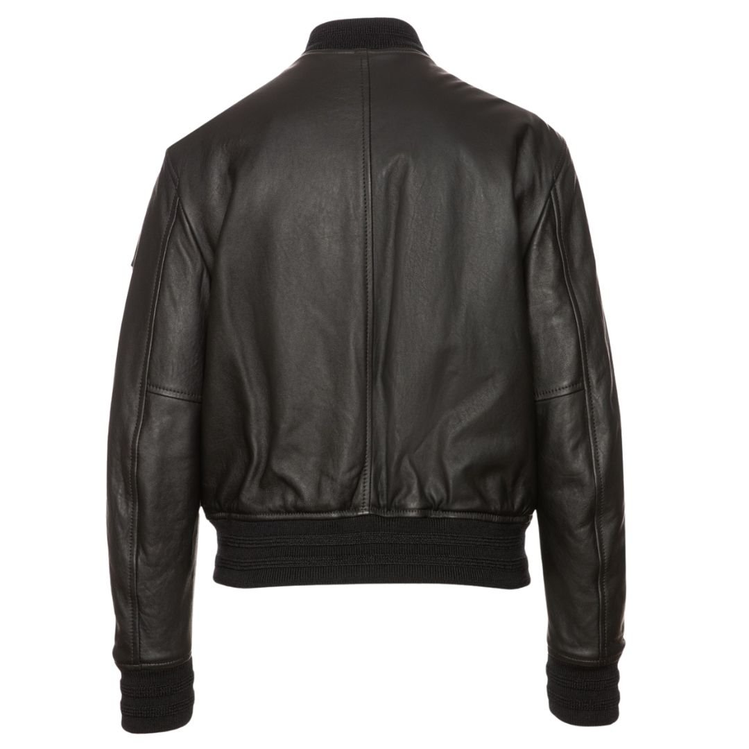 Belstaff Belstaff Women's Willow Black Leather Bomber Jacket - 2