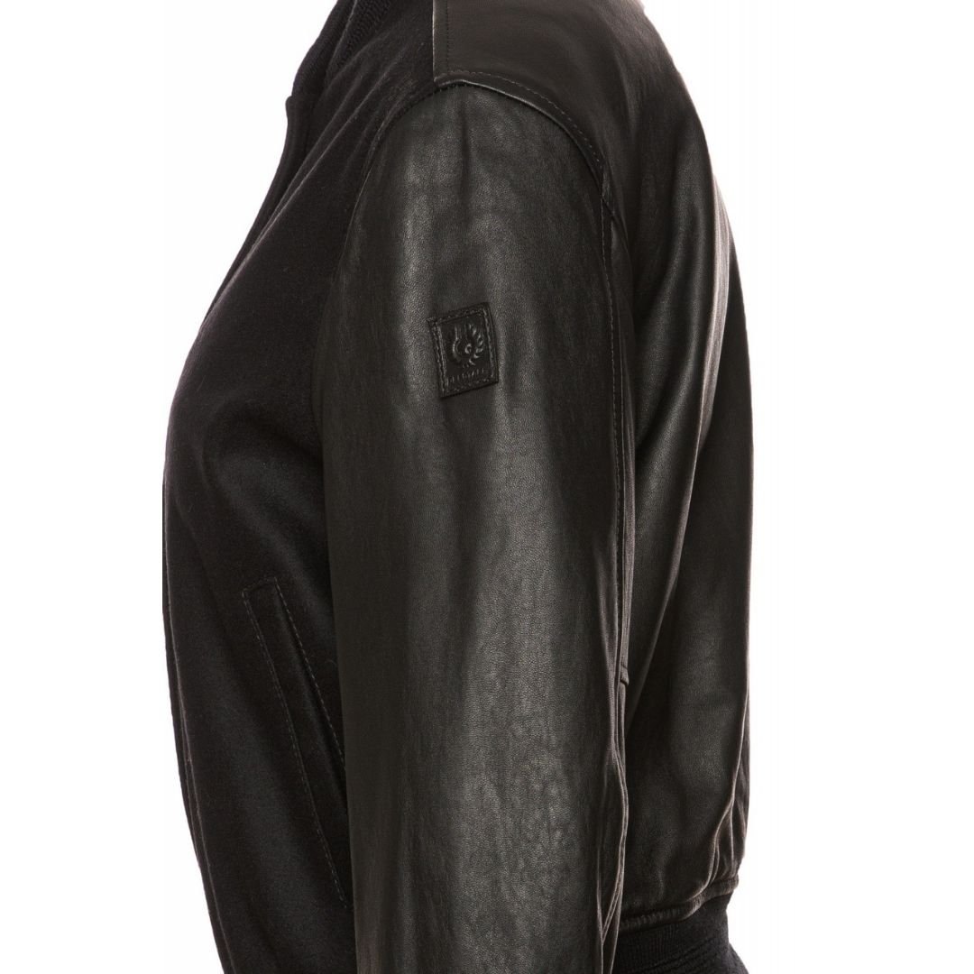 Belstaff Belstaff Women's Willow Black Leather Bomber Jacket - 3