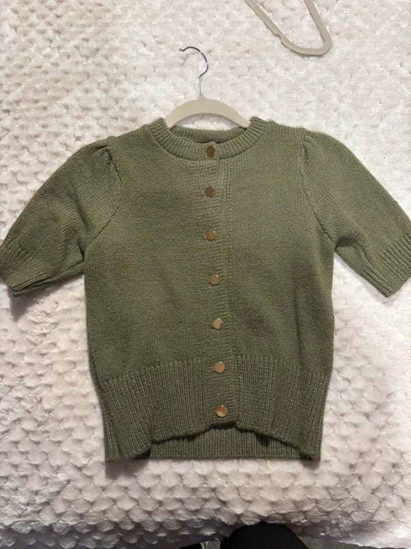 New Look Green knitted short sleeved jumper