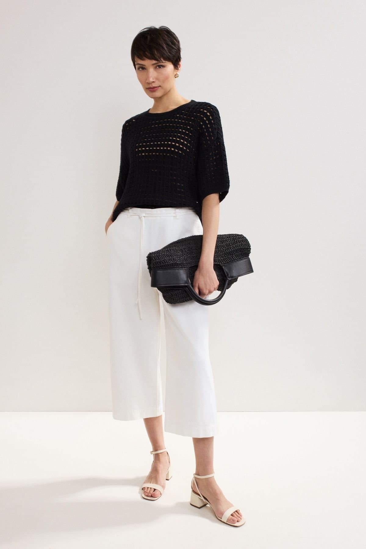 Phase Eight Phase Eight Women's Aubrielle Denim Culotte in White