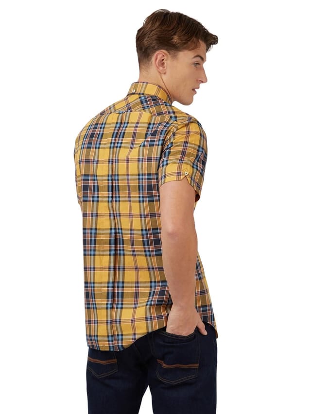 Ben Sherman Ben Sherman Men's Classic Check Shirt For Men in Gold - 3