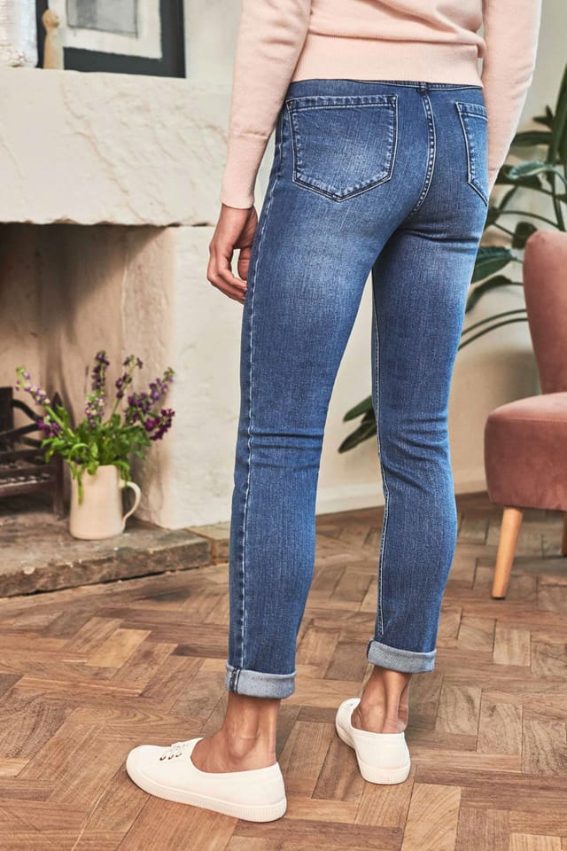 Pure Collection Pure Collection Women's Mowbray Slim Leg Jean in Mid Blue - 3