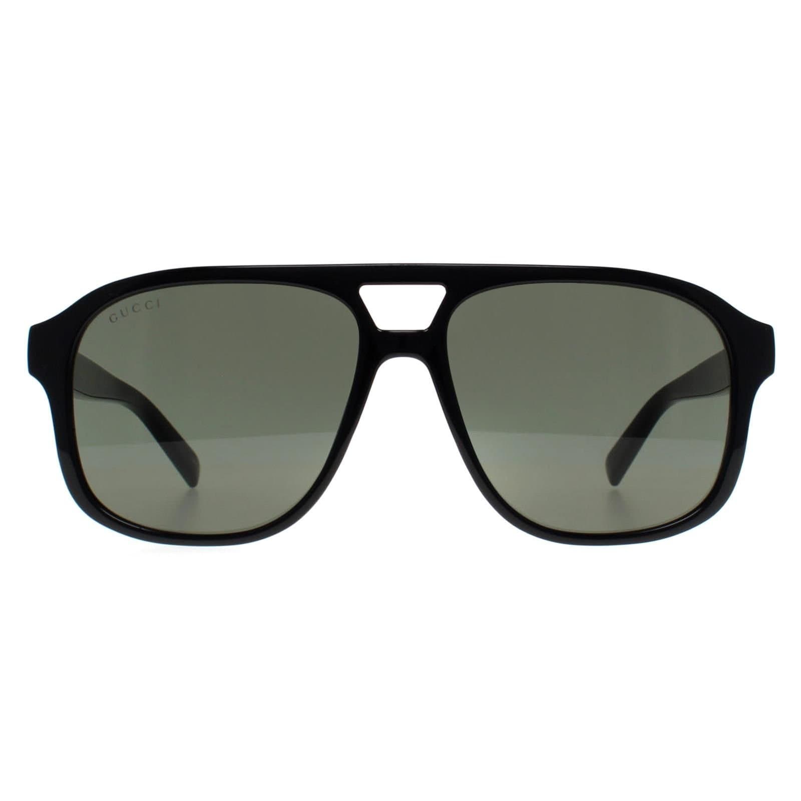 Gucci Gucci Men's Aviator Shiny Black Grey GG1856S