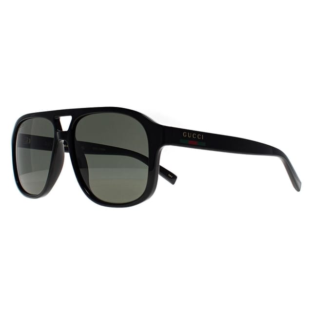 Gucci Gucci Men's Aviator Shiny Black Grey GG1856S - 2
