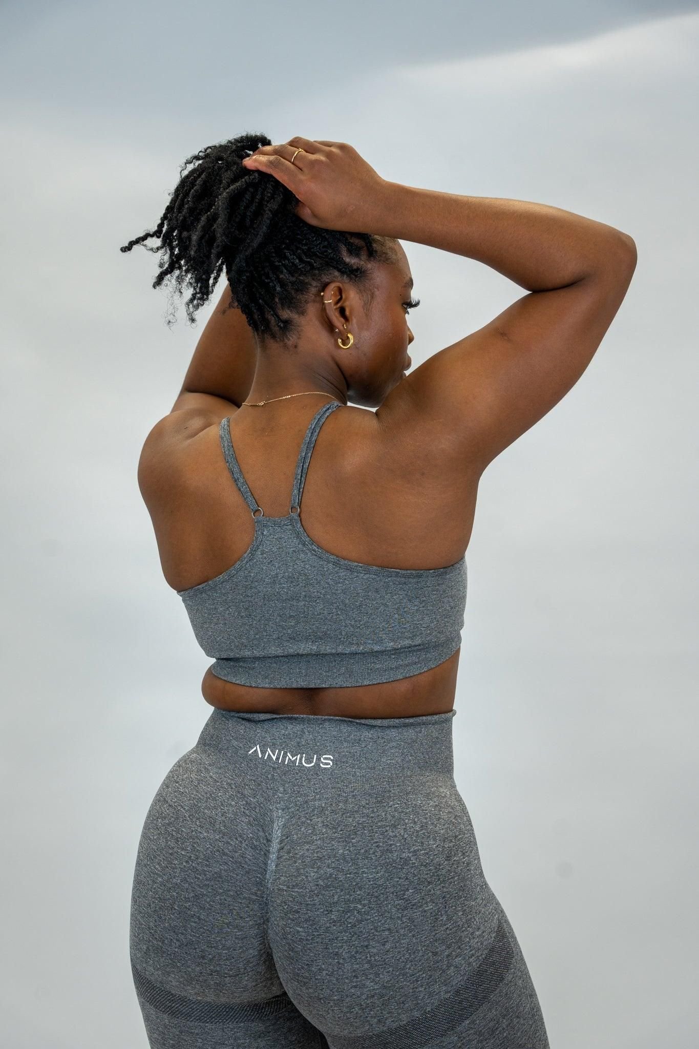 Animus Animus Women's Scrunched Bra Set in Grey - 3