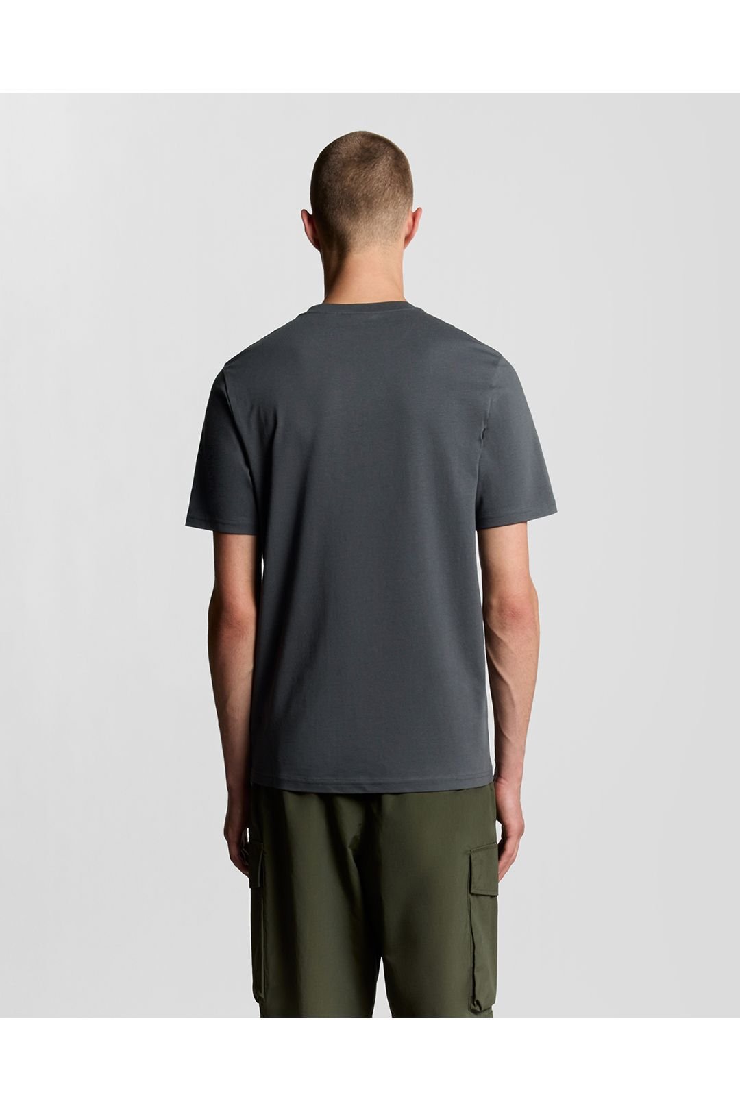 Lyle & Scott Lyle & Scott Men's Plain T-Shirt Gunmetal in Grey - 3