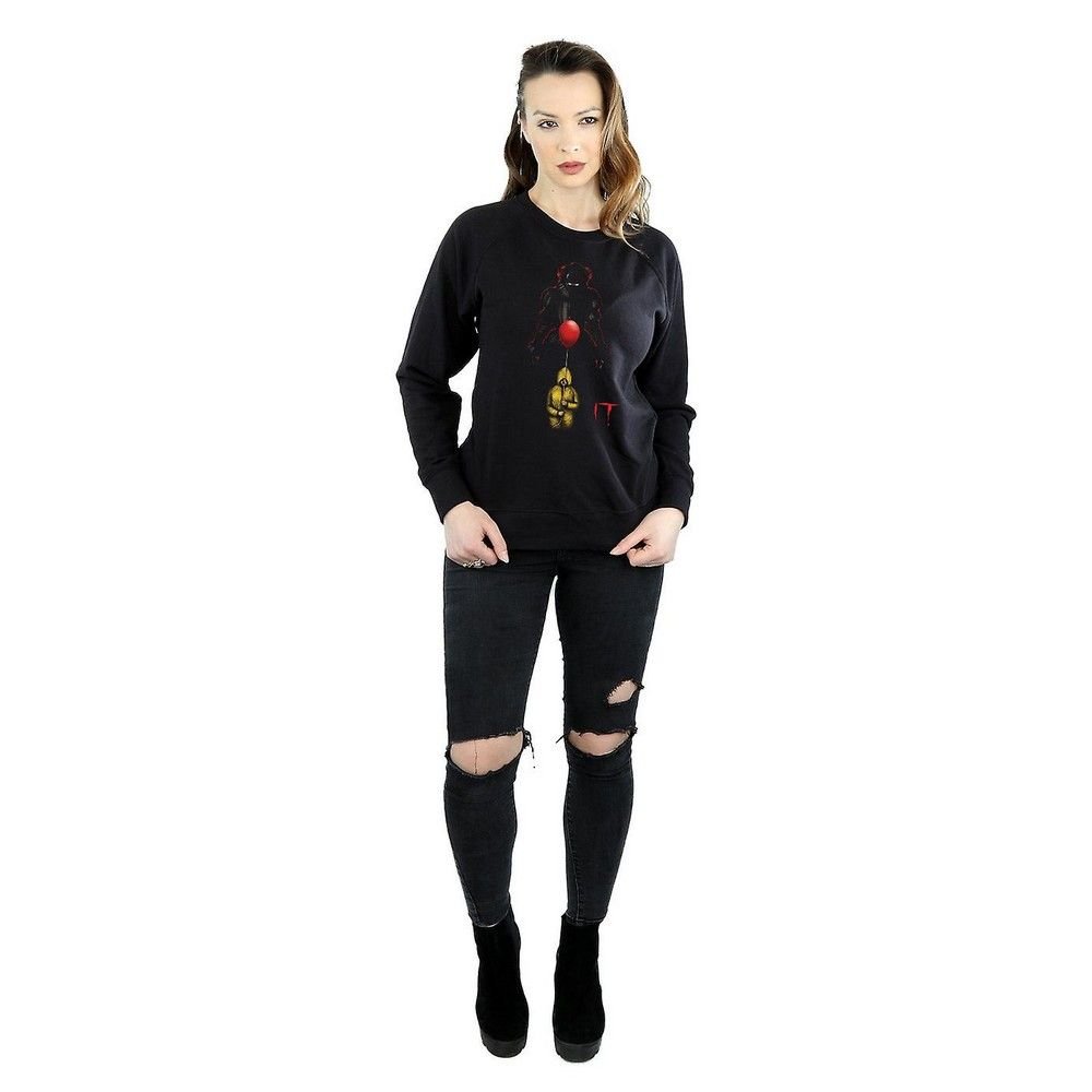 IT IT Women's Pennywise Shadow Sweatshirt in Black - 3