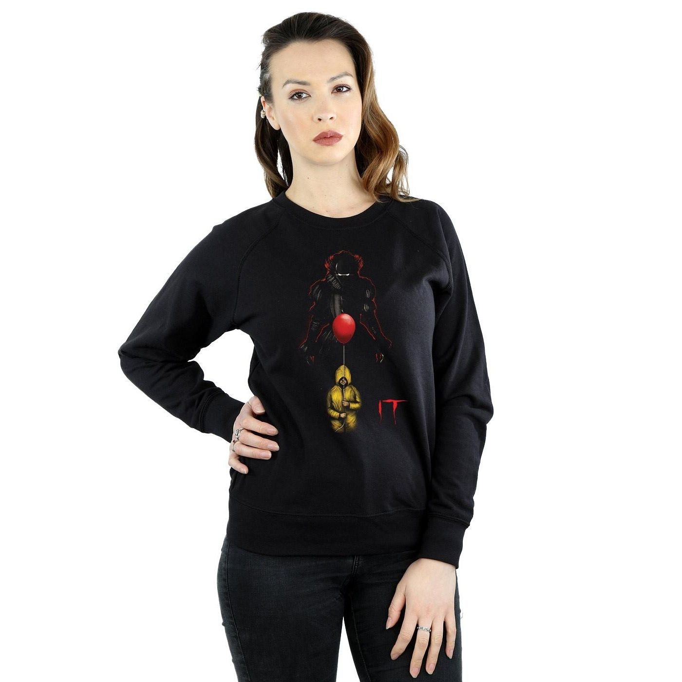 IT IT Women's Pennywise Shadow Sweatshirt in Black - 4