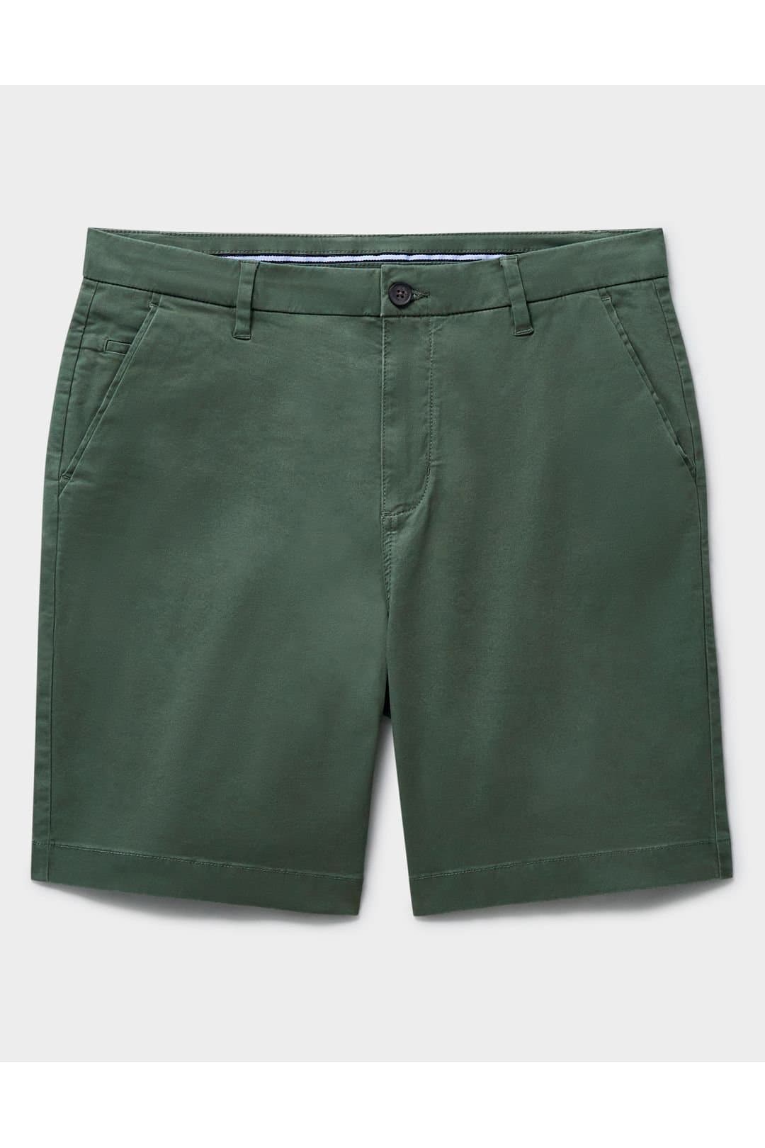 Crew Clothing Crew Clothing Men's Bermuda Chino Stretch Shorts Olive