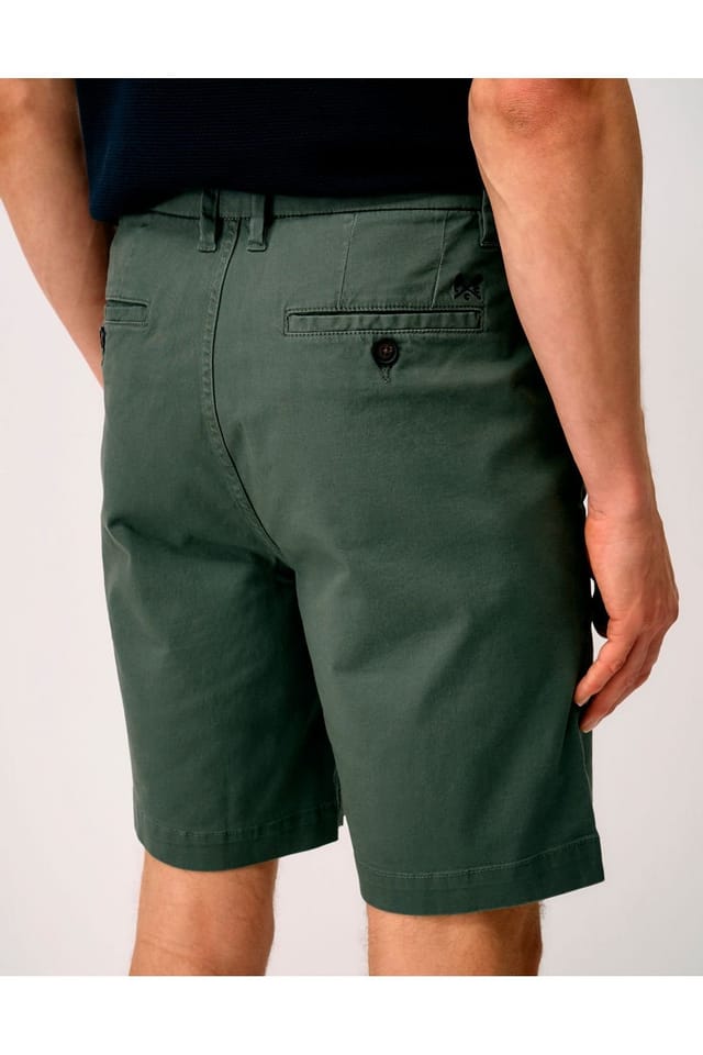 Crew Clothing Crew Clothing Men's Bermuda Chino Stretch Shorts Olive - 3