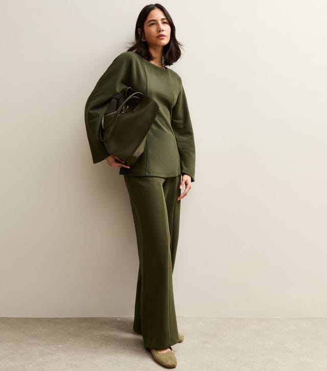 New Look Women's Khaki Soft Touch Fitted Waist Top New Look - 3