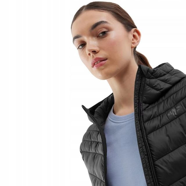 4F 4F Women's Synthetic Down Padded Jacket in Black - 3