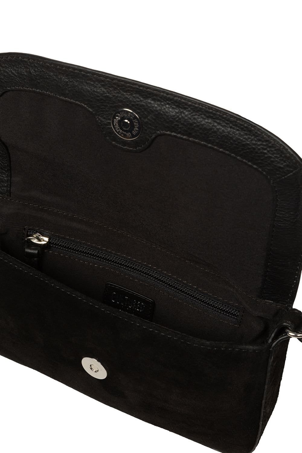 Cultured London Cultured London Women's 'Ashe' Suede Mini Cross Body Bag in Black - 4