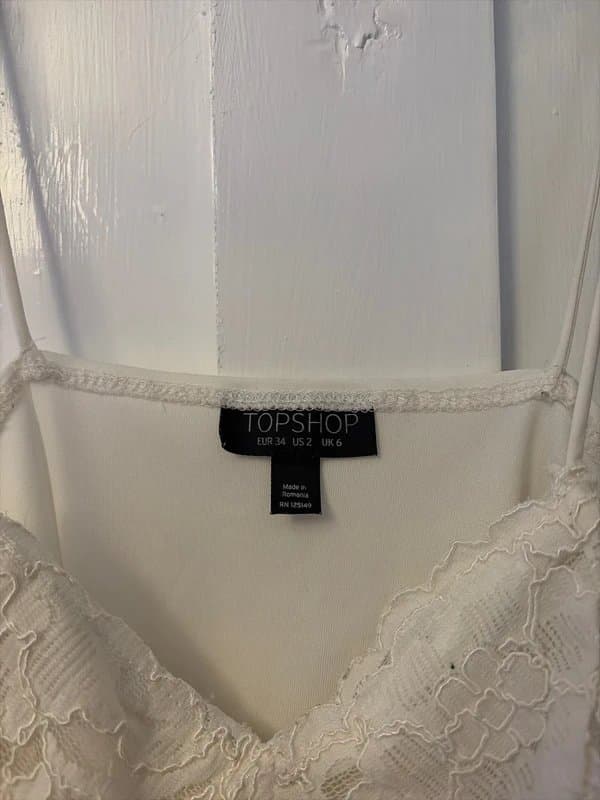 Topshop Cream lace bodysuit