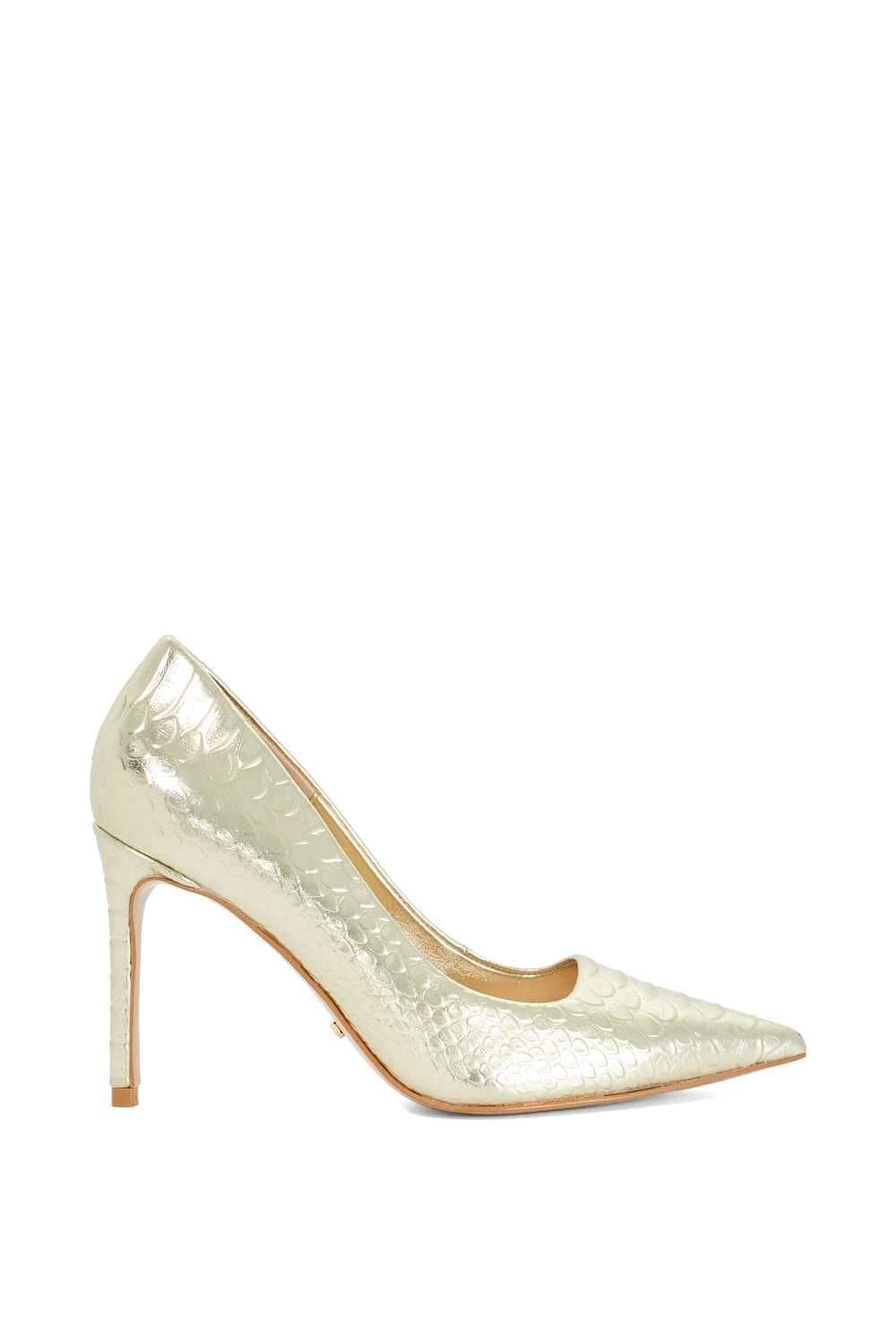 Dune London Dune London Women's 'Assured' Leather Court Shoes in Metallics