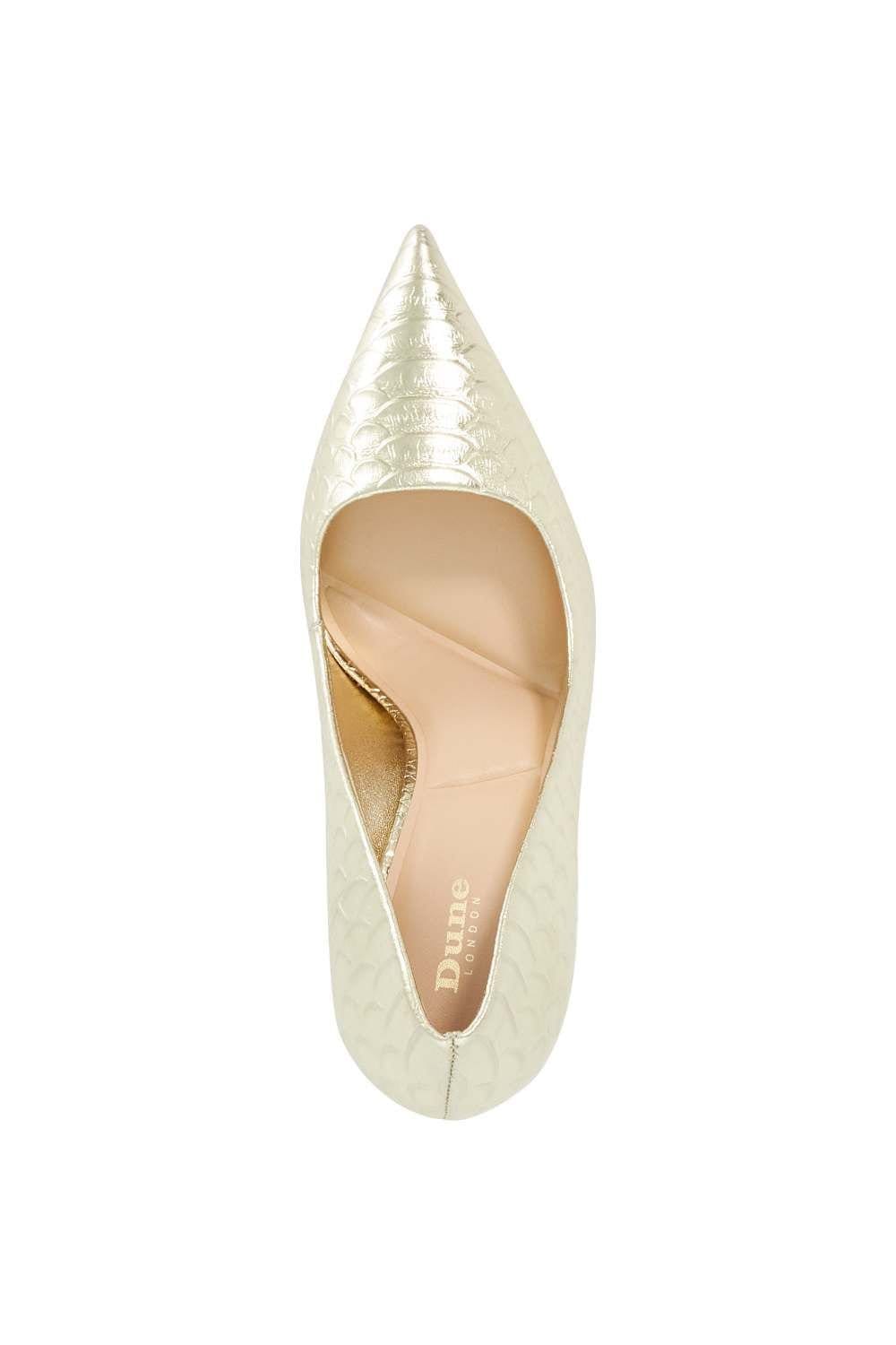 Dune London Dune London Women's 'Assured' Leather Court Shoes in Metallics - 4