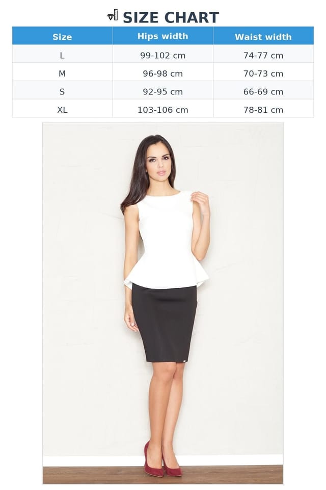 Love Lace Love Lace Women's Polyester Pencil Skirt Body Hugging Fit in Black - 2