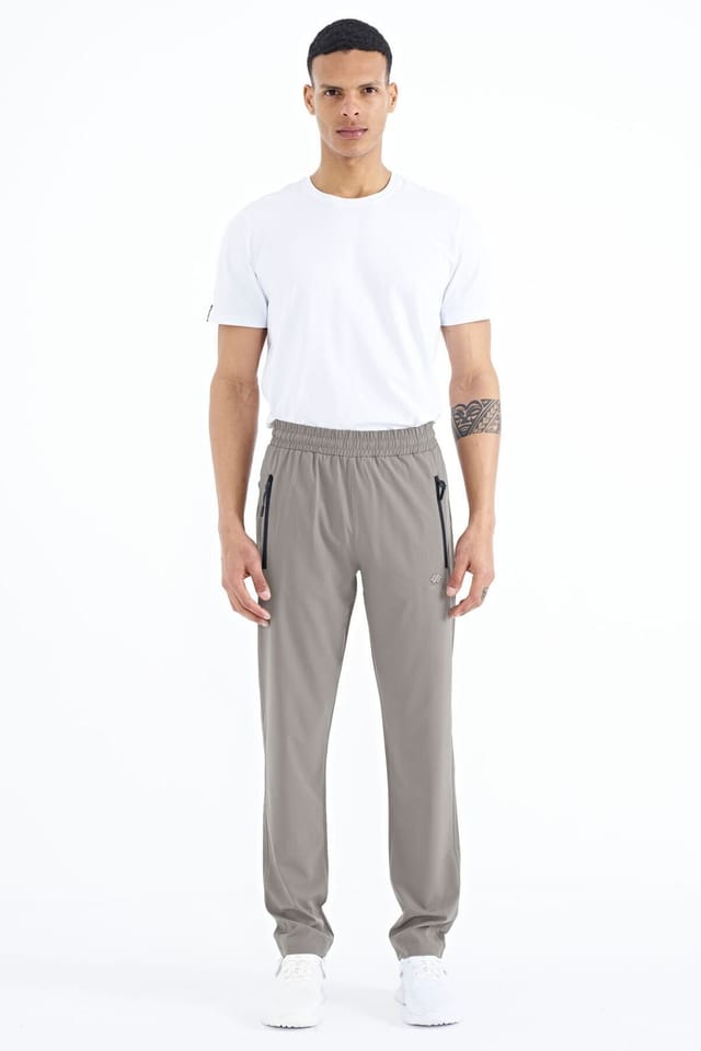 Tommy Life Tommy Life Men's Straight-Leg Pull-On Sweatpants in Grey - 3
