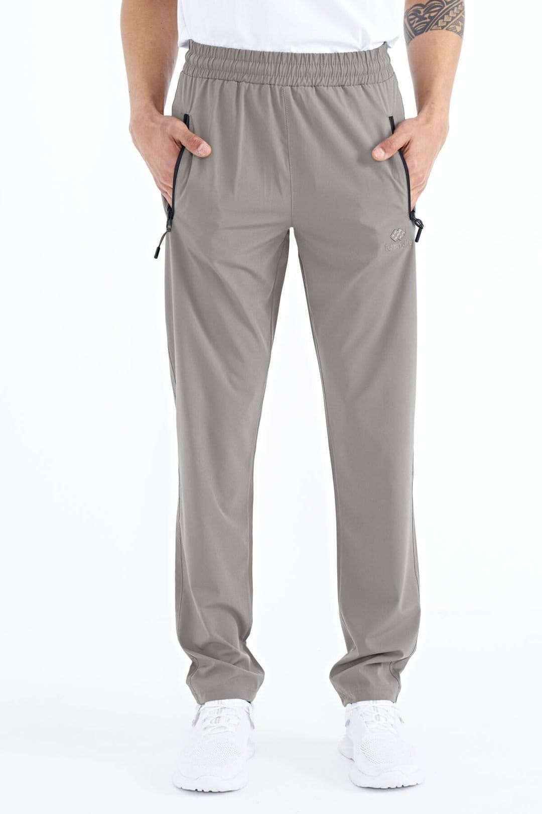 Tommy Life Tommy Life Men's Straight-Leg Pull-On Sweatpants in Grey - 4