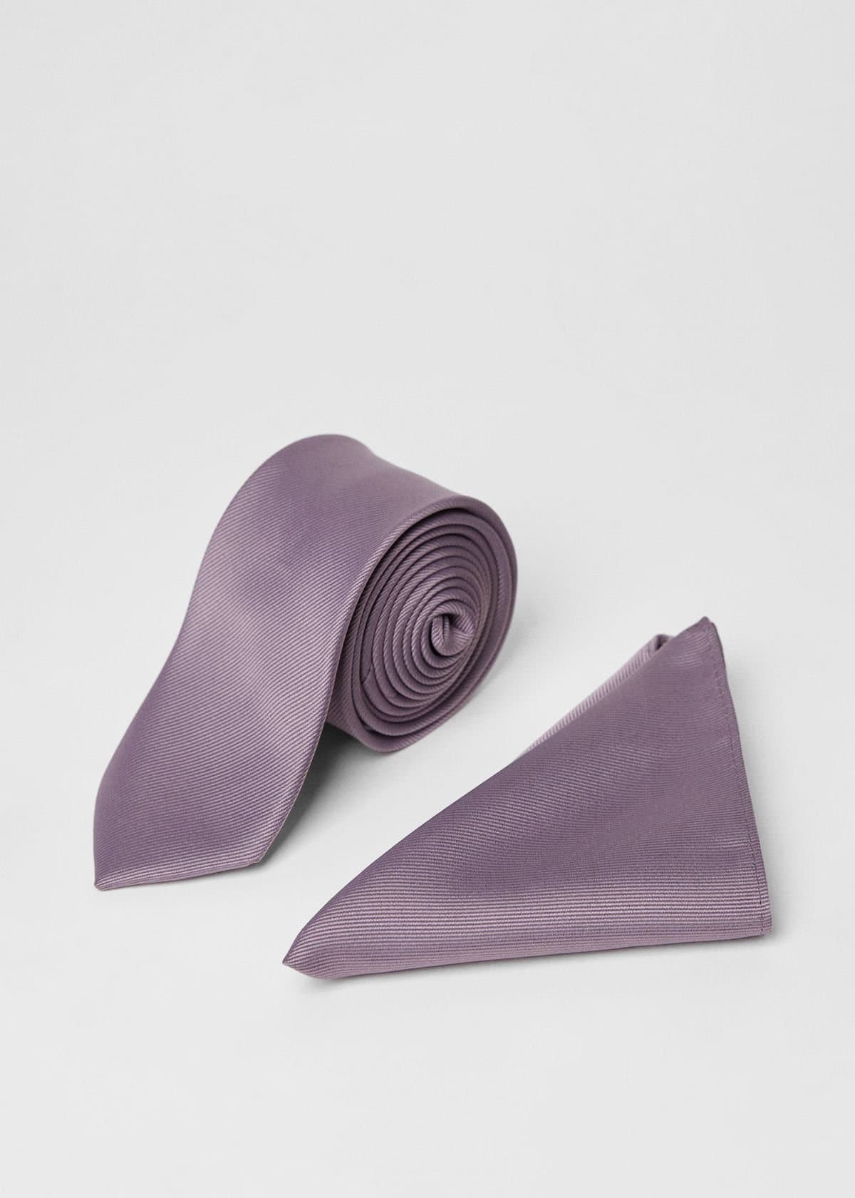 Burton Burton Men's Mauve Tie & Pocket Square