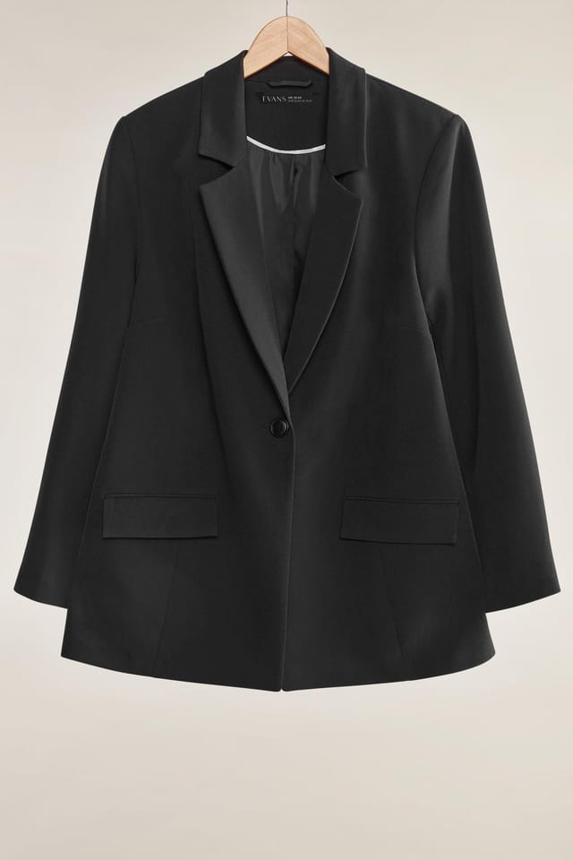 Evans Evans Women's Single Breasted Blazer in Black - 2