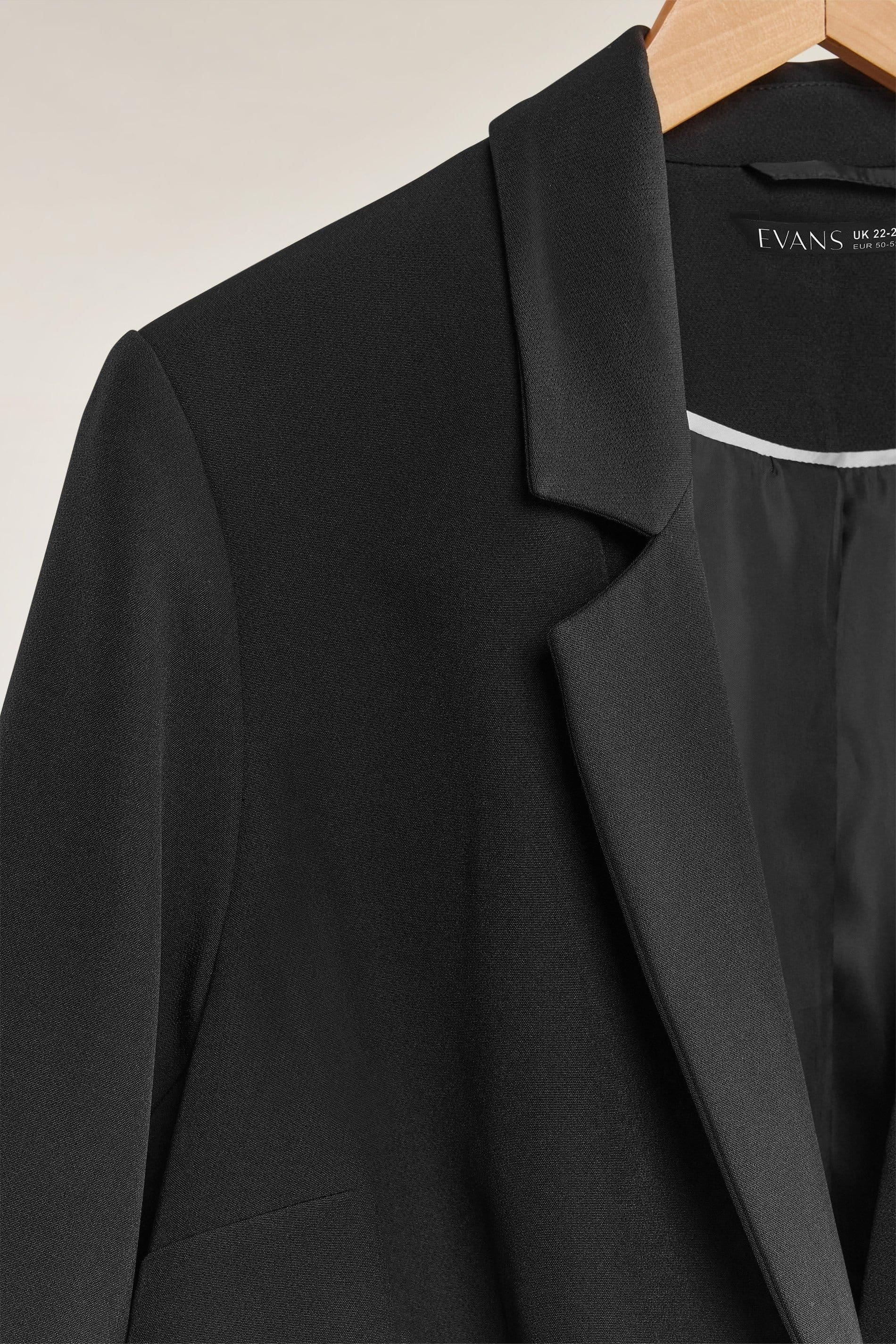 Evans Evans Women's Single Breasted Blazer in Black - 4