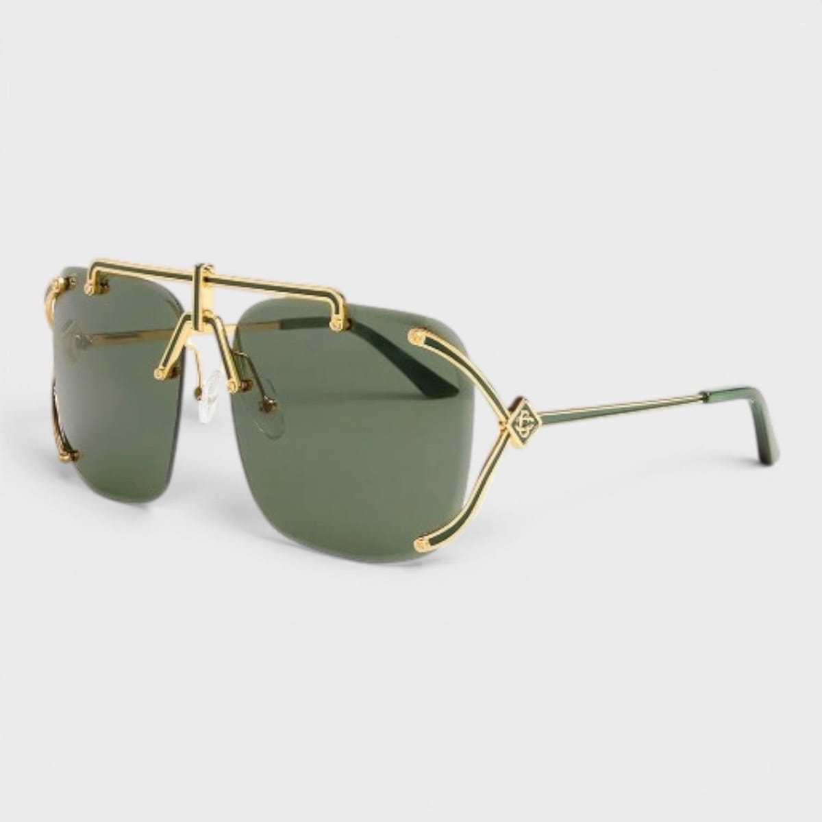 Casablanca Casablanca Women's Stainless Steel Aviator Yellow Gold Green - 1
