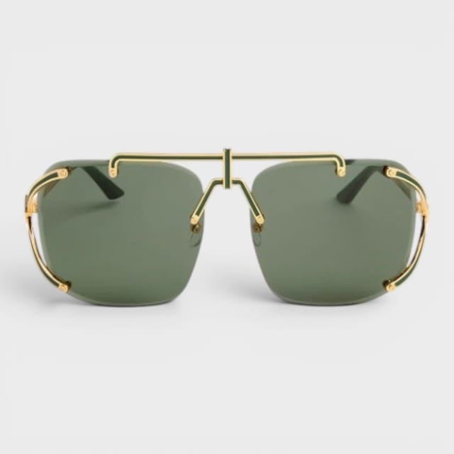 Casablanca Casablanca Women's Stainless Steel Aviator Yellow Gold Green - 2