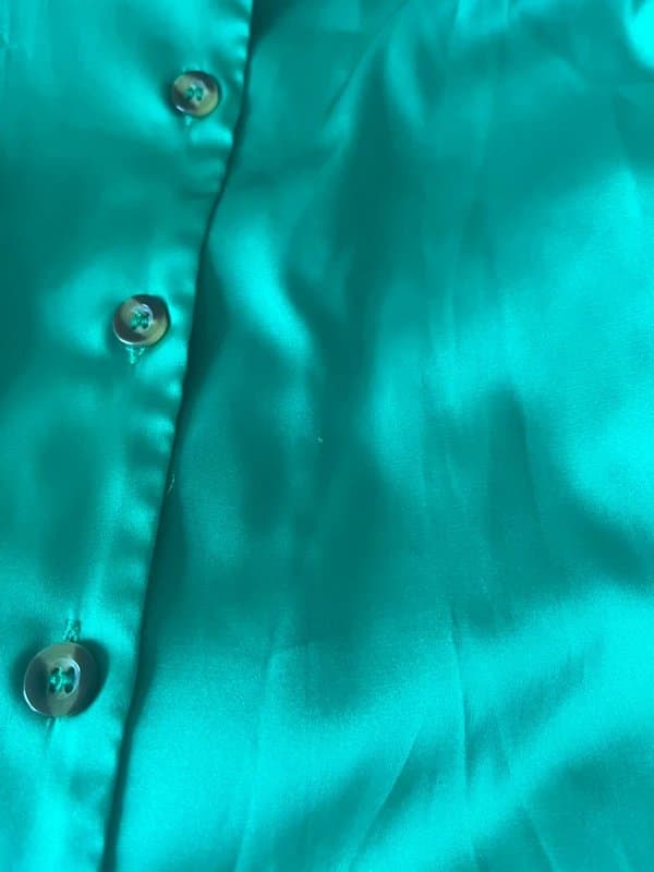 Never Fully Dressed Never Fully Dressed satin bright green blouse size 10