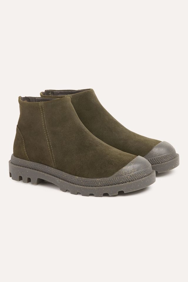 Celtic & Co Celtic & Co Women's Toe Cap Ankle Boot in Dark Olive - 2