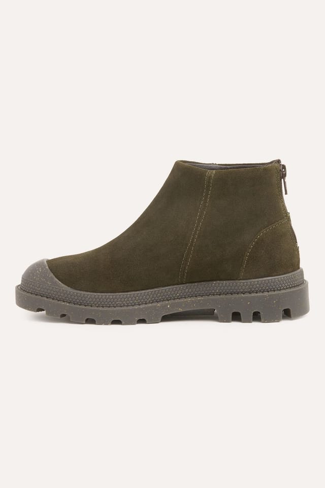 Celtic & Co Celtic & Co Women's Toe Cap Ankle Boot in Dark Olive - 3
