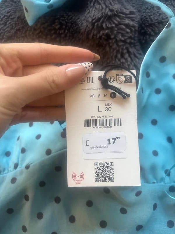 Bershka bershka blue halter neck sheer top