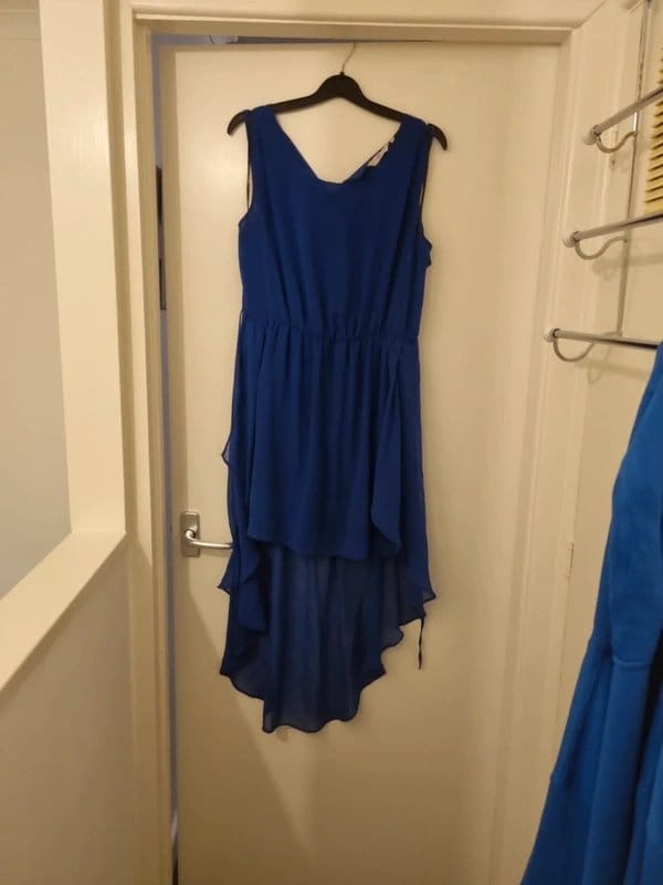 New Look Navy Chiffon Tiered Dress