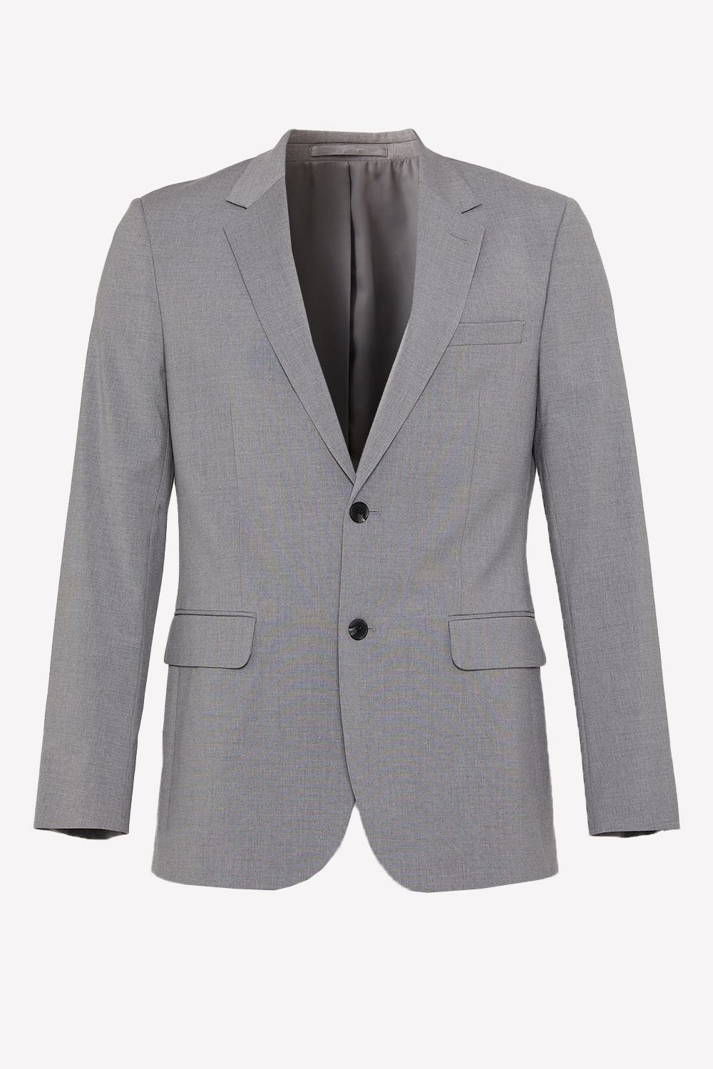 Burton Burton Men's Light Grey Tailored Fit Essential Suit Jacket - 4