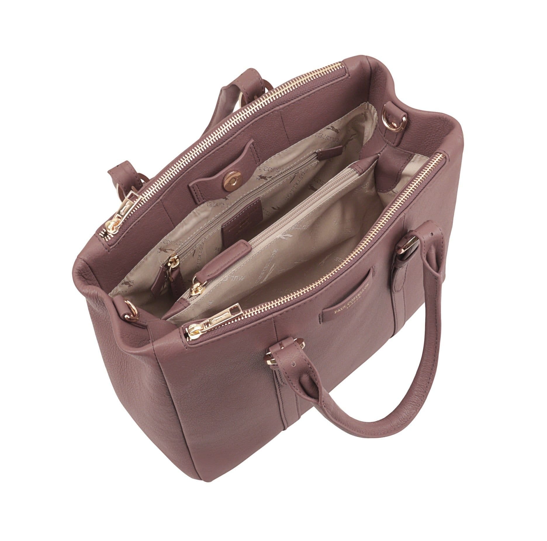 Paul Costelloe Paul Costelloe Women's Salween Leather Multi Way Bag in Pink - 4
