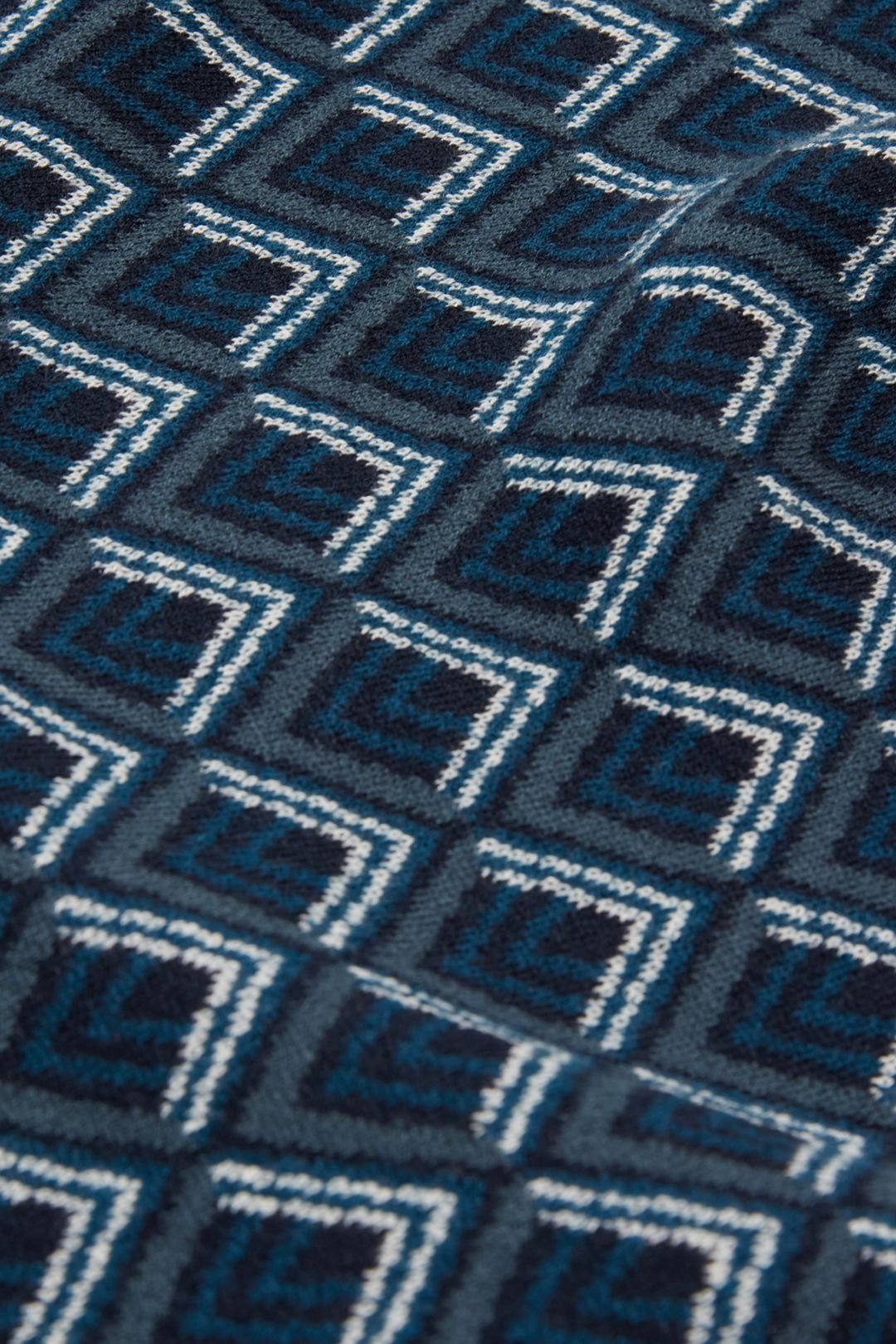 Ted Baker Ted Baker Men's MELVVIN SS Geo Jacquard Knit Polo Navy - 3