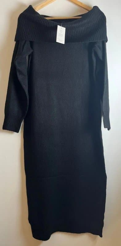 New Look New look - dress knit - size uk m - black