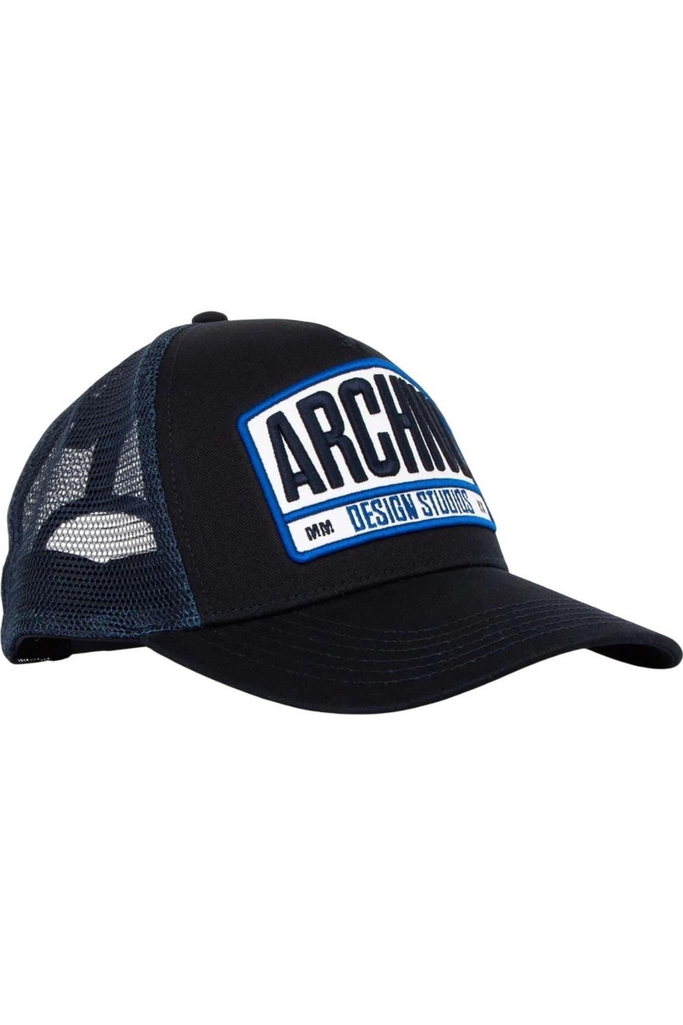 Archive Design Studios Archive Design Studios Men's Sanford Trucker Cap in Navy