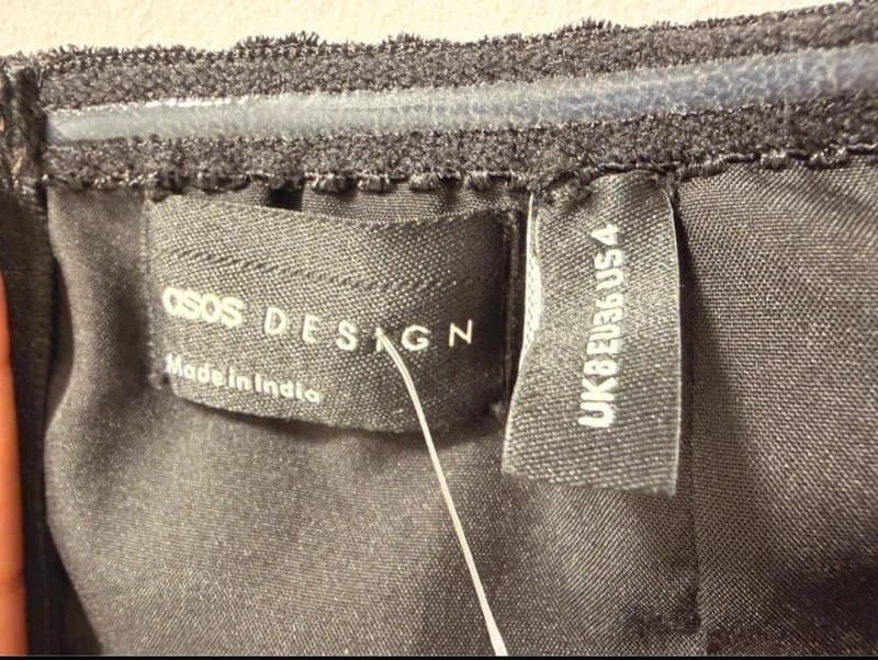 ASOS Design ASOS design black embellishment top