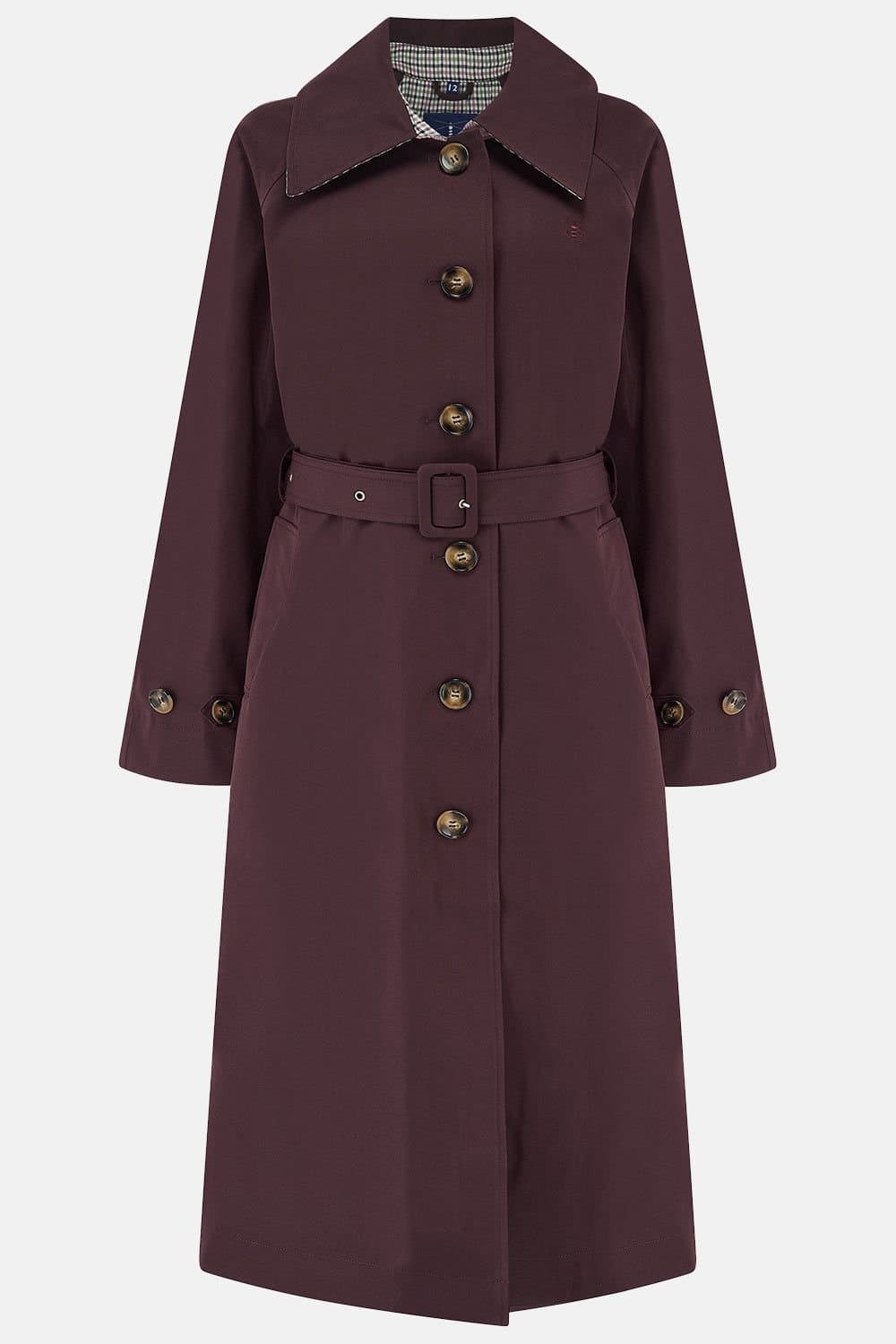 Lighthouse Clothing Lighthouse Clothing Women's Harper Trench Coat in Burgundy