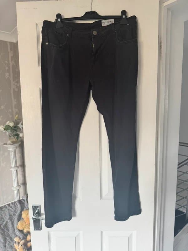 Denim Co Denim Co Black Denim Slim Jeans W36 L32 Zip Front