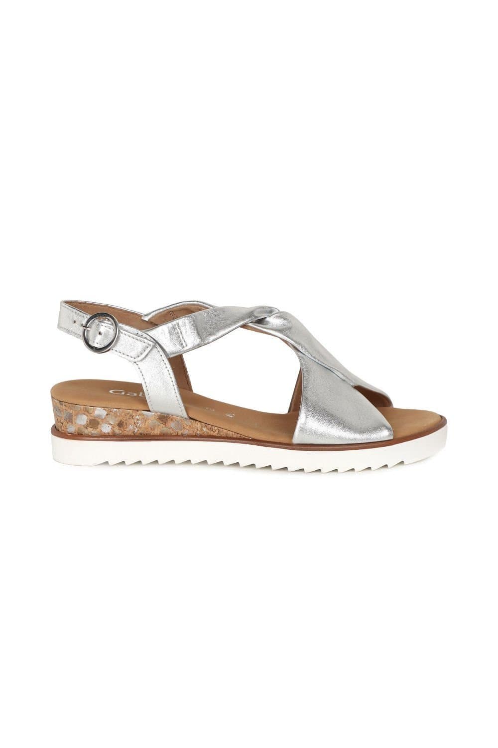 Gabor Gabor Women's 'Rich' Low Heeled Sandals in Silver