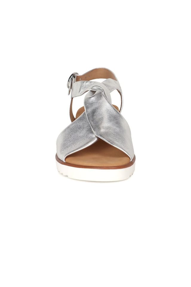Gabor Gabor Women's 'Rich' Low Heeled Sandals in Silver - 3