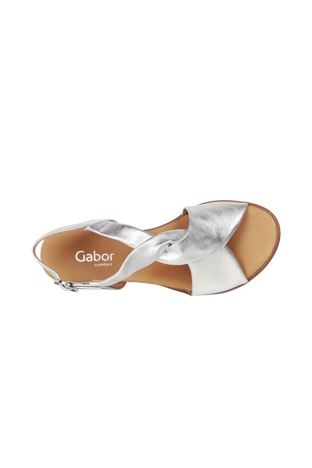 Gabor Gabor Women's 'Rich' Low Heeled Sandals in Silver - 4