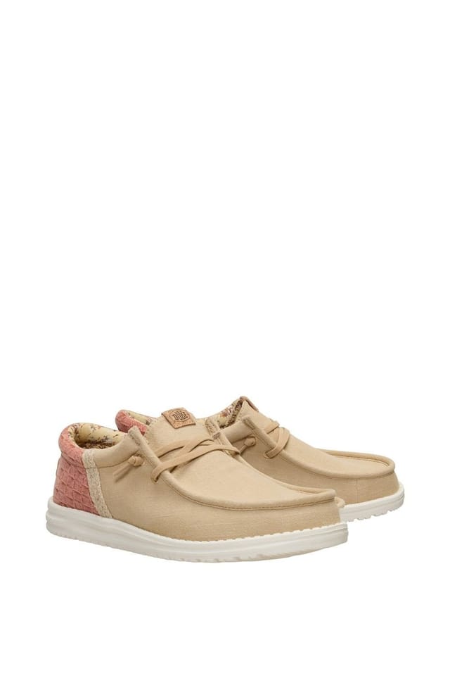 HEY DUDE Hey Dude Men's Wally Funk Summer Stretch Slip On Shoes in Tan - 3