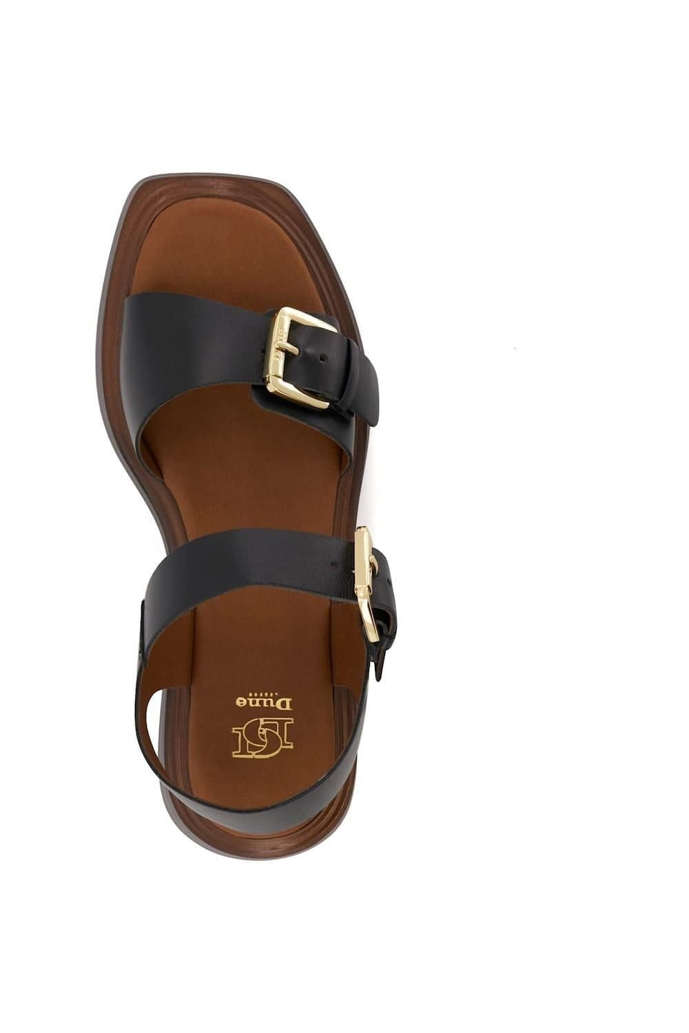 Dune London Dune London Women's 'Loells' Leather Sandals in Black - 4